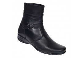 Ghete dama Marimea 39 din piele naturala cu fermoar imblanite GD156N2